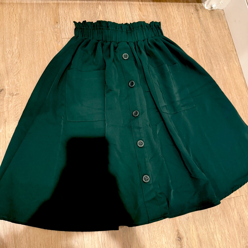 Forest Green Midi Skirt -ModCloth